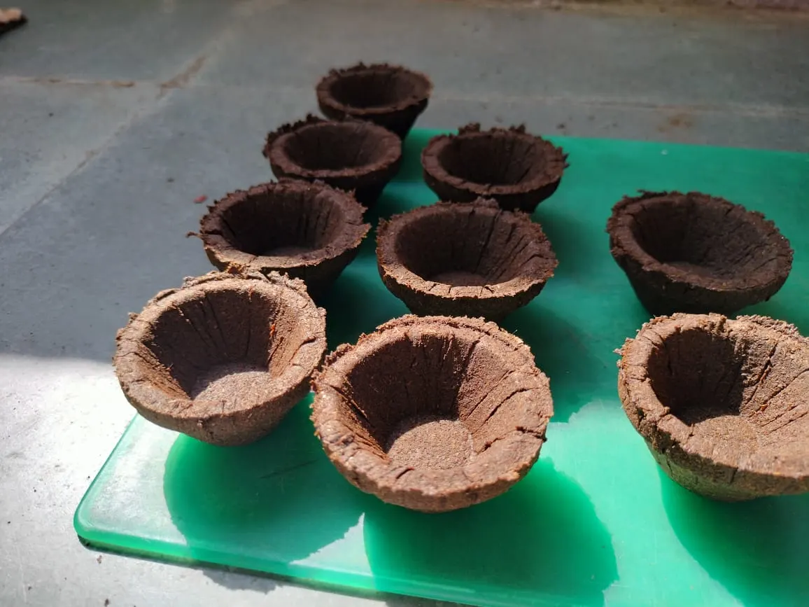 Handmade eco-friendly diyas